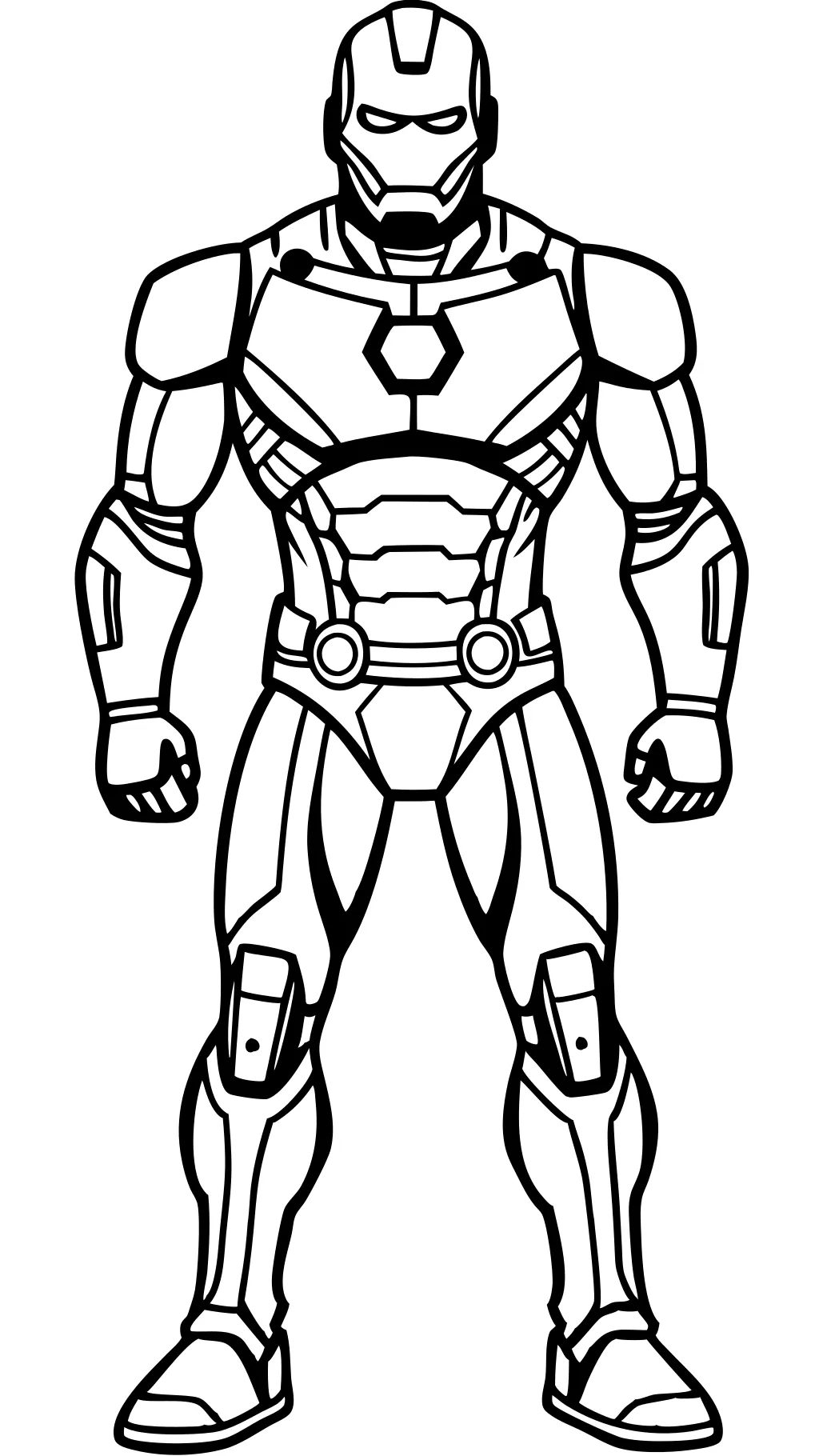 printable iron man coloring pages